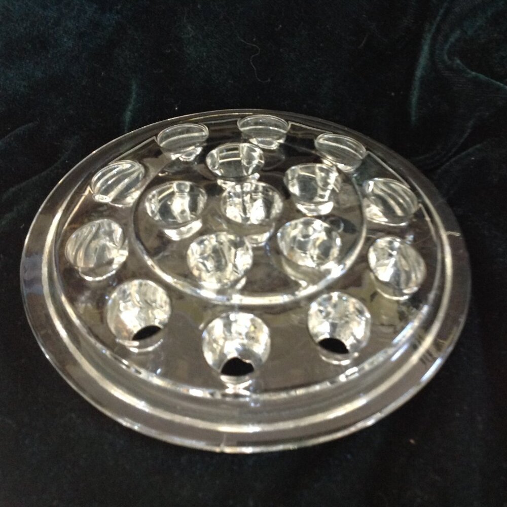 Vintage Glass Flower Frog for Flower Arrangements